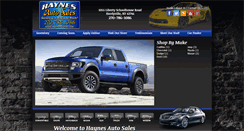 Desktop Screenshot of haynesautos.com